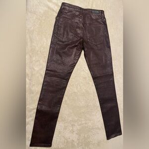 Adriano Goldschmied burgundy sparkly jeans size 24